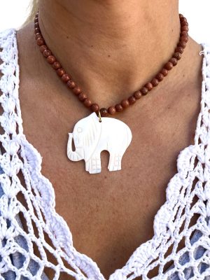 Collar Elefante Blanco